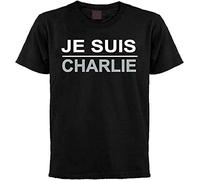 Je suis Charlie I Am Charlie Mens T-Shirt Black Unisex Mens Tees XXL