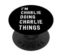 Je suis Charlie Qui Fait des Choses à Charlie PopSockets PopGrip Adhésif