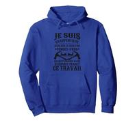 Je suis Charpentière Bien sur Je suis Fou Sweat à Capuche, Unisexe pour Adultes, Bleu Royal, XXL