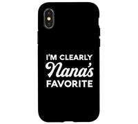 Je suis clairement la Grand-mère, Le Petit-Fils et la Petite-Fille préférés de Nana. Coque pour iPhone X/XS
