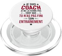 Je suis Coach Je ne la Ferme Pas Tant Que tu n’as Pas Fini PopSockets PopGrip pour MagSafe