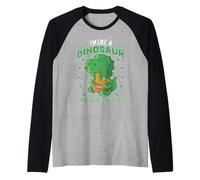 Je suis comme un dinosaure, j'ai toujours faim Dino Manche Raglan