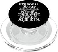 Je suis comme Un thérapeute mais avec Plus de Squats Personal Trainer PopSockets PopGrip pour MagSafe