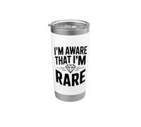 Je suis conscient que je suis une affirmation de soi unique et rare Gobelet isotherme en acier inoxydable double paroi