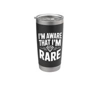 Je suis conscient que je suis une affirmation de soi unique et rare Gobelet isotherme en acier inoxydable double paroi