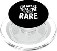 Je suis conscient Que Je suis Une Affirmation de soi Unique et Rare PopSockets PopGrip pour MagSafe