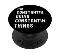 Je suis Constantin Qui Fait des Choses à Constantin PopSockets PopGrip Adhésif