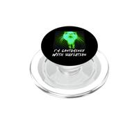 Je suis contaminé par Les radiations | Funny Internet Cat Gen-Z PopSockets PopGrip pour MagSafe