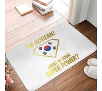 Je suis coréen Quel est Votre Super Pouvoir paillasson antidérapant Tapis de Sol pour Cuisine entrée Maison Chambre à Coucher Tapis de Sol