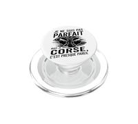 Je suis Corse Humour Cadeau Original Anniversaire Corse PopSockets PopGrip pour MagSafe