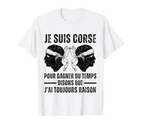 Je suis Corse Humour Corsica Tête De Maure Cadeau T-Shirt