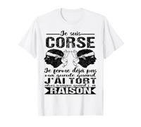 Je suis Corse Humour Corsica Tête De Maure Cadeau T-Shirt