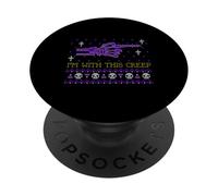 Je suis d'accord avec ce crétin (Graphique Amusant d'halloween) PopSockets PopGrip Adhésif