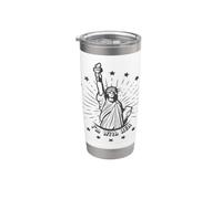 Je suis d'accord avec elle : Déclaration politique, activisme, Statue de la Liberté Gobelet isotherme en acier inoxydable double paroi