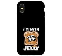 Je suis d'accord avec The Jelly Peanut Butter Couple Friend Matching Coque pour iPhone X/XS