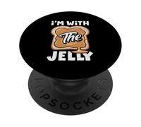 Je suis d'accord avec The Jelly Peanut Butter Couple Friend Matching PopSockets PopGrip Adhésif