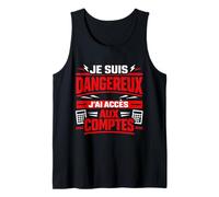 Je suis Dangereux J'Ai accès aux comptes Débardeur