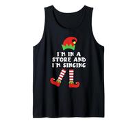 Je suis dans Un Magasin et Je Chante Un Elfe pour Noël en Famille Débardeur