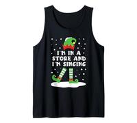 Je suis dans Un Magasin et Je Chante Un Elfe Qui Correspond à Un Joli Noël enneigé Débardeur