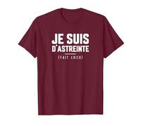 Je suis d'astreinte Fait Chier Humour Rigolo T-Shirt, Homme, Marron, XXL