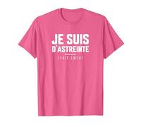 Je suis d'astreinte Fait Chier Humour Rigolo T-Shirt, Homme, Rose Chiné, S