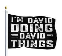 Je Suis David, Je Fais Des Trucs De David. Bannière 90X150Cm Avec Œillets Double Face Décoration Bannière Drapeau De Cour Pour Clubs Plage Fêtes