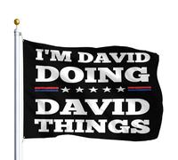 Je Suis David, Je Fais Des Trucs De David. Bannières 90X150Cm Décoratif Durable Bannière Drapeaux De Maison Pour Intérieure Événement Vacances