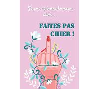 Je Suis De Bonne Humeur Alors Faites Pas Chier !: Carnet de notes faites pas chier | journal 100 pages lignées | Livre humour, cadeau à offrir, original, femme, amie, collègue.