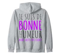 Je suis de Bonne Humeur Faites Pas Chier Humour Sarcasme Sweat à Capuche
