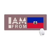 je suis de haïti tapis de souris large cousues bords mat étendu game bureau