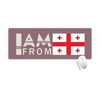 je suis de la géorgie tapis de souris large cousues bords mat étendu game bureau