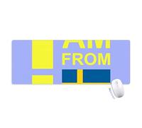 je suis de la suède tapis de souris large cousues bords mat étendu game bureau