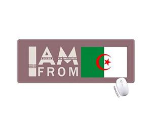 je suis de l'algérie tapis de souris large cousues bords mat étendu game bureau