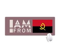 je suis de l'angola tapis de souris large cousues bords mat étendu game bureau