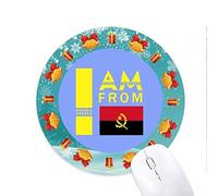 je suis de l'angola tapis de souris souris ronds cadeaux de noël