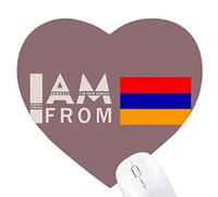 je suis de l'arménie Jeux de tapis de souris en forme de coeur