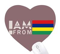 je suis de maurice Jeux de tapis de souris en forme de coeur