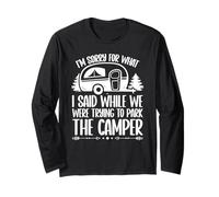 Je suis désolé pour ce Que J'Ai Dit Camper en garant Un feu de Camp Manche Longue