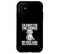 Je suis désolée pour ce Que Mon Visage a Dit Pendant Que tu parlais Coque pour iPhone 11