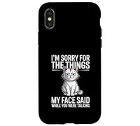 Je suis désolée pour ce Que Mon Visage a Dit Pendant Que tu parlais Coque pour iPhone X/XS