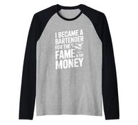 Je suis devenu Barman pour la Gloire et l'argent Manche Raglan