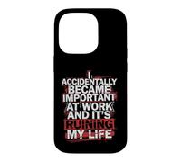 Je suis devenu Important par Accident au Travail, ruinant ma Vie de façon Amusante Coque pour iPhone 14 Pro