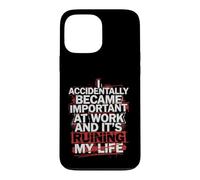 Je suis devenu Important par Accident au Travail, ruinant ma Vie de façon Amusante Coque pour iPhone 13 Pro Max
