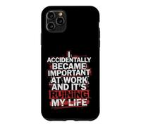 Je suis devenu Important par Accident au Travail, ruinant ma Vie de façon Amusante Coque pour iPhone 11 Pro Max