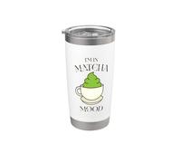 Je suis d'humeur au matcha Gobelet isotherme en acier inoxydable double paroi