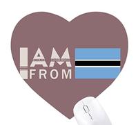 je suis du botswana Jeux de tapis de souris en forme de coeur