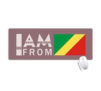 je suis du congo tapis de souris large cousues bords mat étendu game bureau