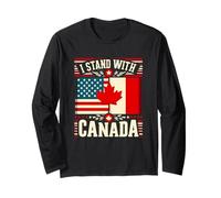 Je suis du côté du Canada contre les relations entre le gouvernement des États-Unis et les États-Unis Manche Longue