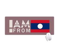 je suis du laos tapis de souris large cousues bords mat étendu game bureau