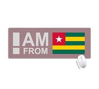 je suis du togo tapis de souris large cousues bords mat étendu game bureau
